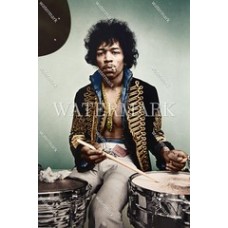  DO108 Jimi Hendrix Rock  & Roll Music Colorized Photo