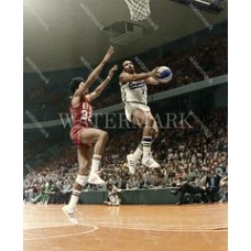 DG256 Joe Caldwell Cougars & Julius Erving Nets ABA Colorized Photo