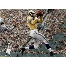  DA273 Woody Strode Los Angeles Rams Catch Colorized Photo