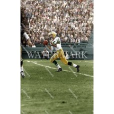  DF737 Bart Starr GREEN BAY PACKERS 1960 Pocket Pass Colorized Photo