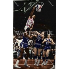  DF758 Connie Hawkins Louie Dampier ABA Pipers Colorized Photo