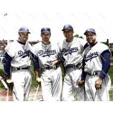  DF772 Duke Snider Gil Hodges Roy Campanella Dodgers Colorized Photo
