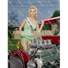  DF828 Miss Winternationals NHRA Drag Funny Car Racing Queen Colorized Photo