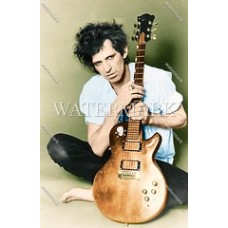  DI528 THE ROLLING STONES - KEITH RICHARDS Legendary Guitarist Colorized Photo