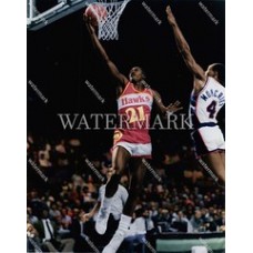  DI683 DOMINIQUE WILKINS Atlanta Hawks Colorized Photo