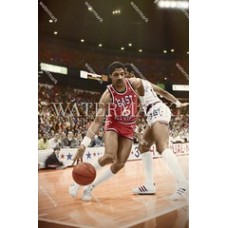  DI708 Julius Erving Dr J All Star Game Colorized Photo