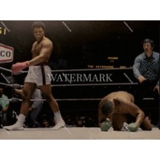 DJ309 MUHAMMAD ALI Knocksout BUSTER MATHIS  Boxing Colorized Photo