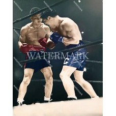 DL964 JOE LOUIS vs. ARTURO GODOY Boxing MADISON SQUARE GARDEN  Colorized Photo