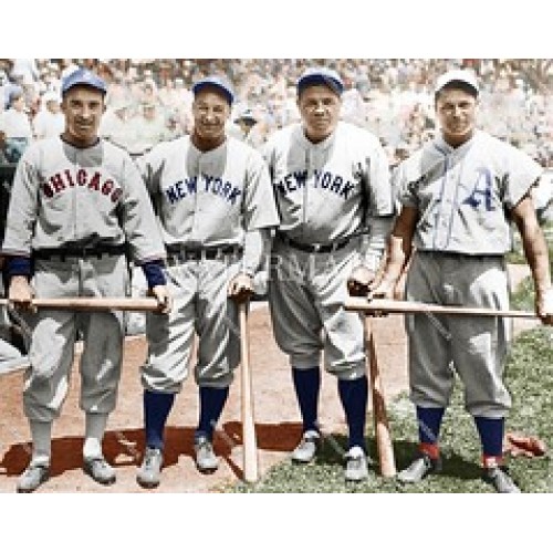 1934 Babe Ruth, Lou Gehrig, Jimmie Foxx & Al Simmons at the, Lot #51124