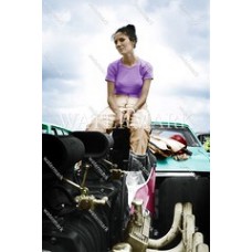  DO177 Shirley Muldowney NHRA Drag Racing Funny Car Queen Colorized Photo