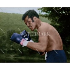  DO196 TOMMY HURRICANE JACKSON Heavyweight Boxing Colorized Photo