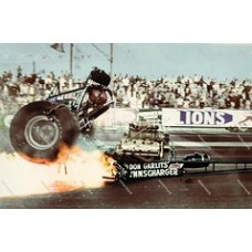  DO28 Big Daddy Don Garlins NHRA Drag Racing Funny Car Colorized Photo