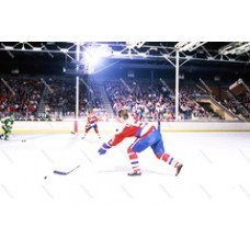DR168 Rod Langway Washington Capitals Carries The Puck Photo