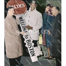RX533 BILL RUSSELL Celtics ROOKIE Welcome Colorized Photo