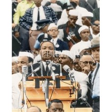 RX622 Martin Luther King I Have A Dream Speech Colorized Photo