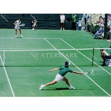 EF437 BOBBY RIGGS vs MARGARET COURT Tennis Champions Colorized Photo
