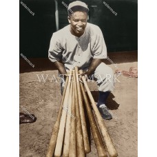 EF567 Jackie Robinson Montreal Royals Dodgers 1946 Colorized Photo
