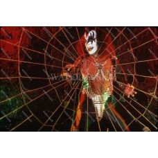 DE472 Gene Simmons KISS Spider Web Pose Photo